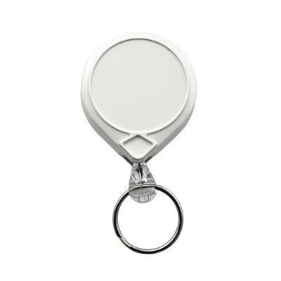 KEY-BAK nøglering Mini-Bak HVID med clips